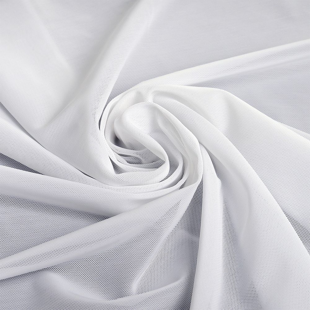 Сетка бельевая эластичная утягивающая 190 г/м², шир.152 см / 5 метров, 001 белый /OLG008.001/5/