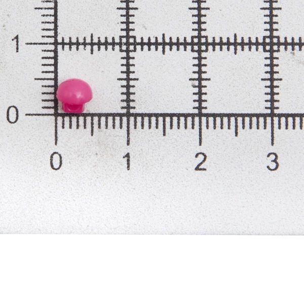 Украшения декоративные пуговицы Мини круглые на ножке, 5мм, уп/20 шт, малиновый