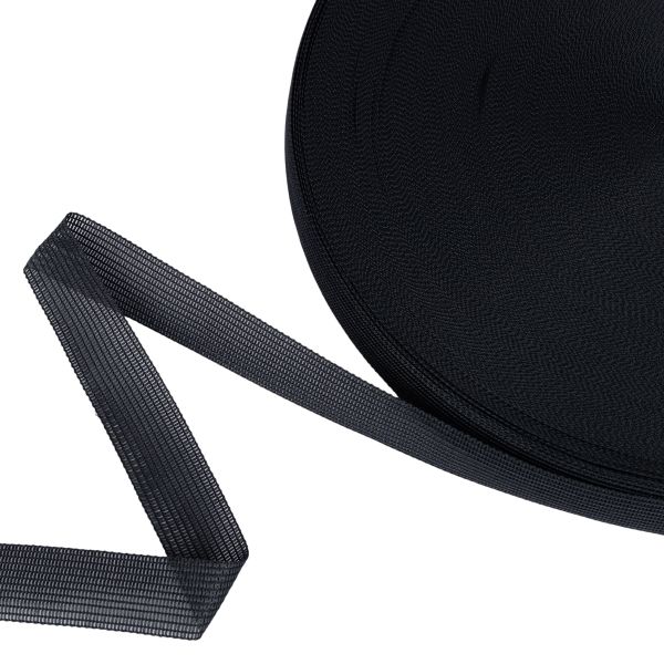 Тесьма (лента) окантовочная 18 мм / 100 метров, т.серый, Gamma 018 О ЦВ