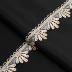 Кружево гипюр (плетёное) 30 мм / 13.7 метров, (интерьерное) голубой, 3AR2339