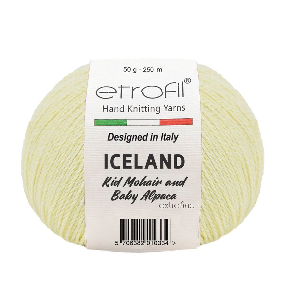 Пряжа Etrofil (Этрофил) Iceland / уп.10 мот. по 50 г, 250м BL1002 желтый