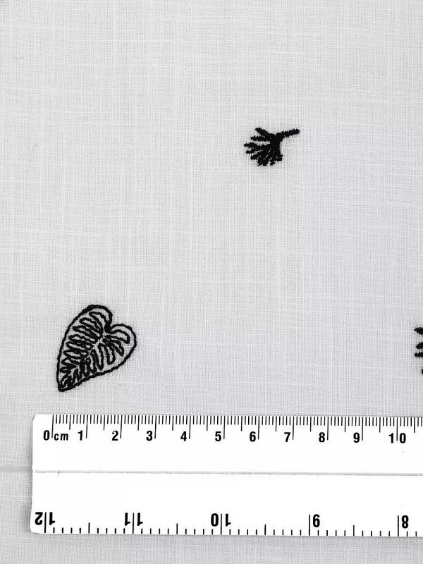 Ткань шитьё (прошва) 100 г/м², 150 см / 2 метра, TBY.Emb.A823.2.2, цв.02 белый