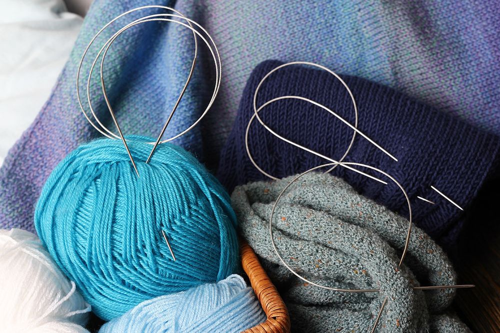 Спицы круговые металл ⌀4,0 мм, 60 см, с металлической леской, Gamma MKF