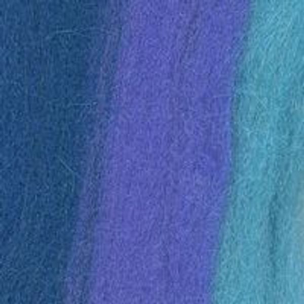 Шерсть для валяния Троицкая п/тонкая 1х100 г (до 29 мкр), мультиколор 6078