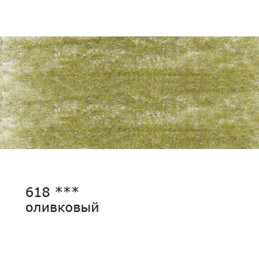 Карандаш цветной заточенный, 6 шт, 618 Оливковый (Olive green), Vista-Artista VFCP