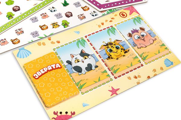 Игра настольная, Зверята, Эврикус BG-17073