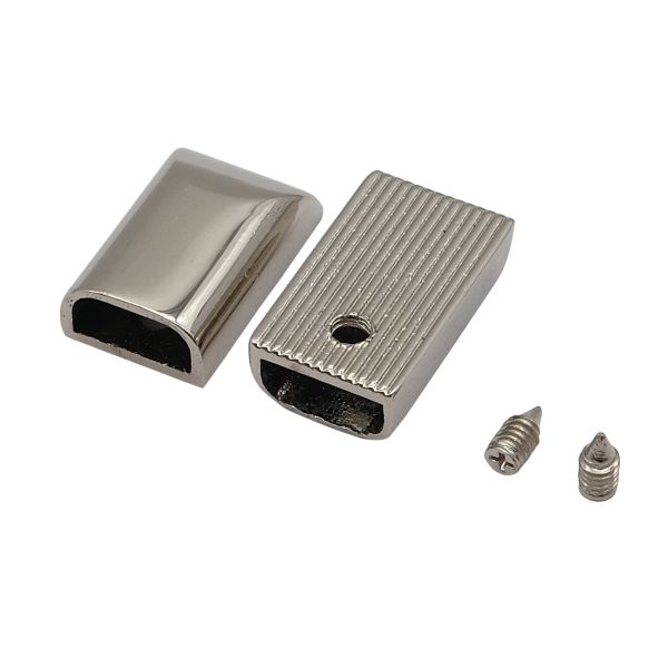 Наконечник для молний 11.5х18.5х6мм (никель), N12(0724) 20 шт