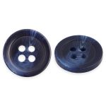 Пуговицы 4 прокола мужская костюмные 543294/4 24 (5422 синий/глянц.), 100 шт