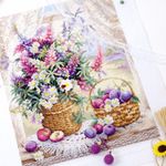 Набор для вышивания нитками Чудесная игла, Летний аромат 32х40 см