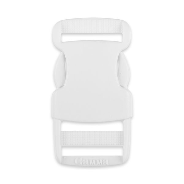 Фастекс (пряжка трезубец) пластик 25 мм, 100 шт, 501 белый, Gamma SB04