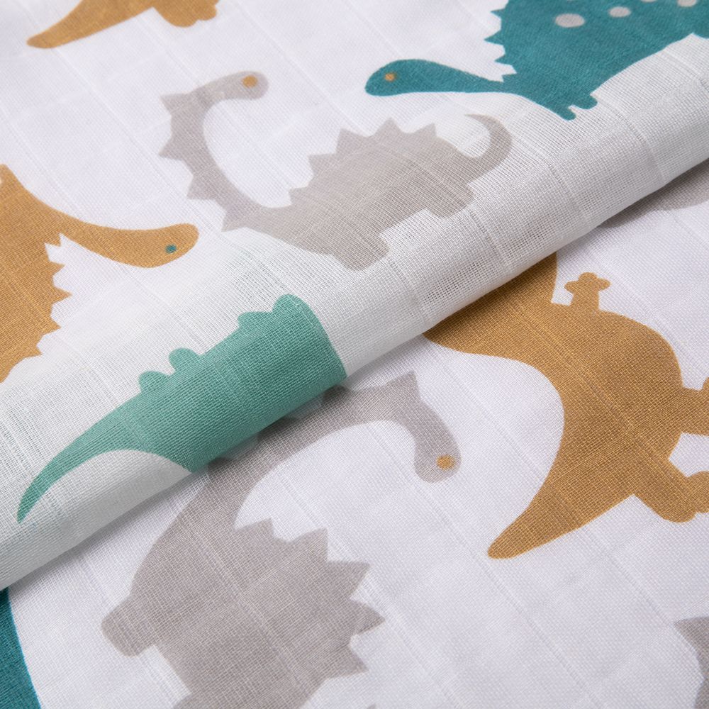 Муслин 105 г/м², 125 см, 17-динозавры, Peppy