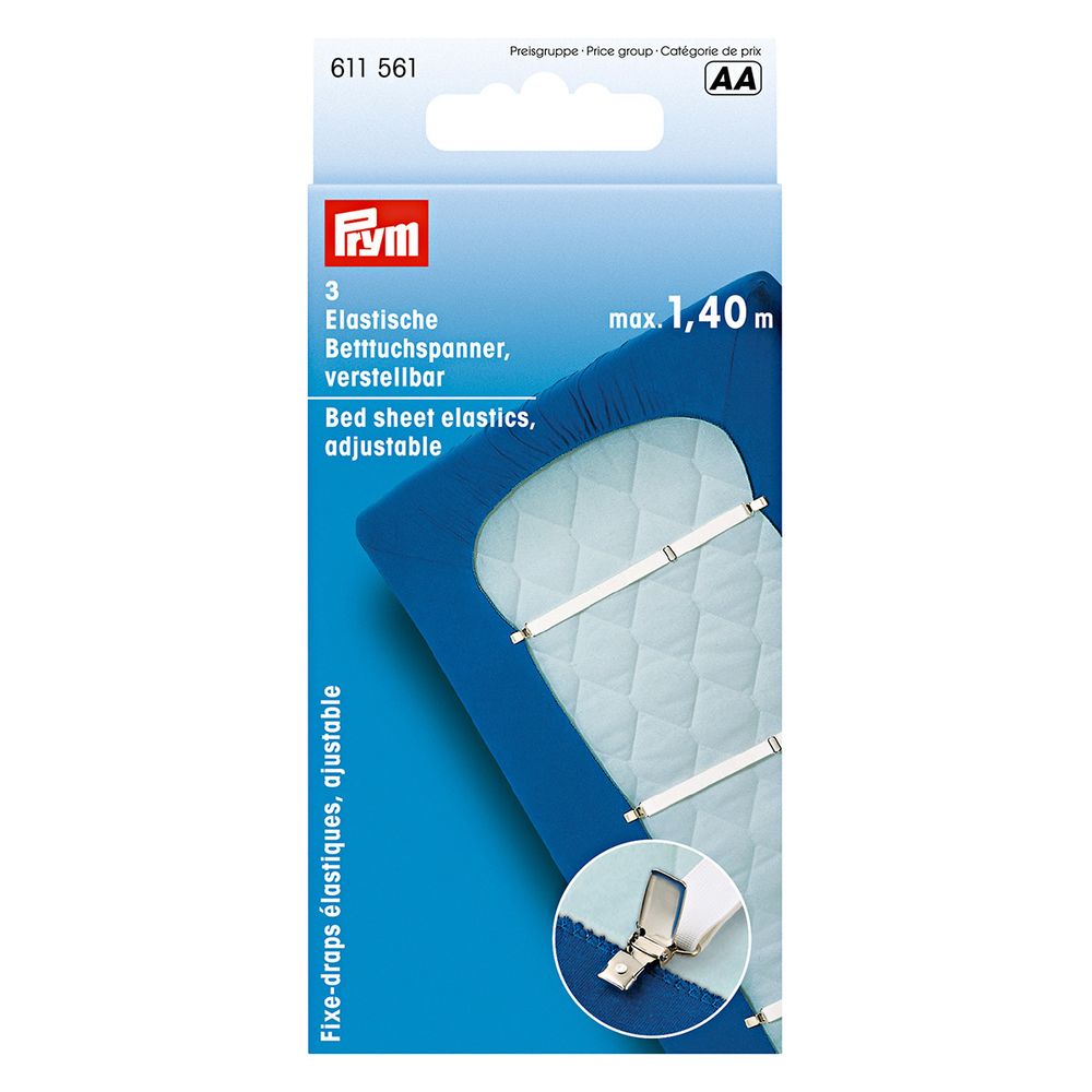 Держатели простыни, белые, 3 шт, Prym