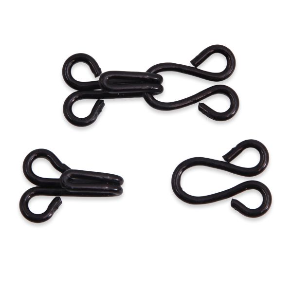 Крючки пришивные 18 мм, черные, упак. 8 компл, Hobby&Pro, 5 упак