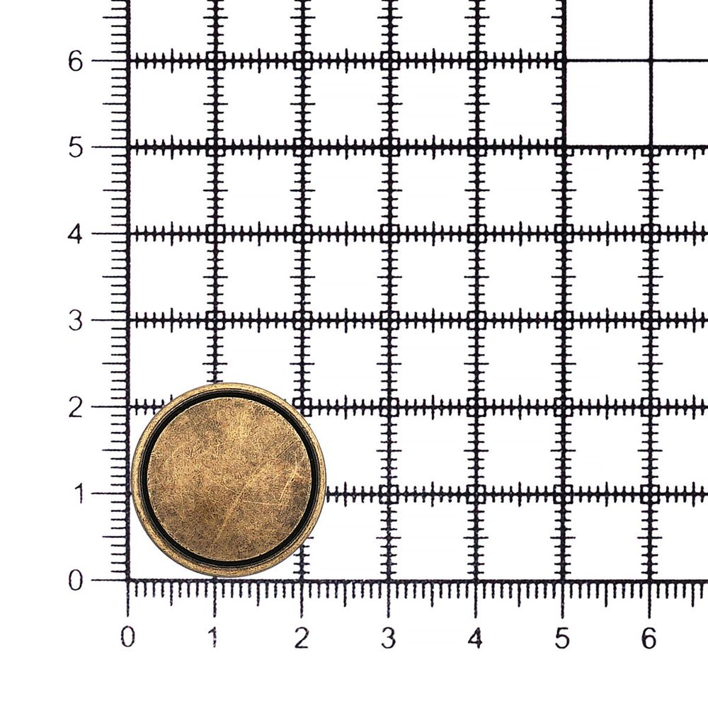 Пуговицы на ножке 36L (23мм), металл (OB бронза), ME_678, 36 шт