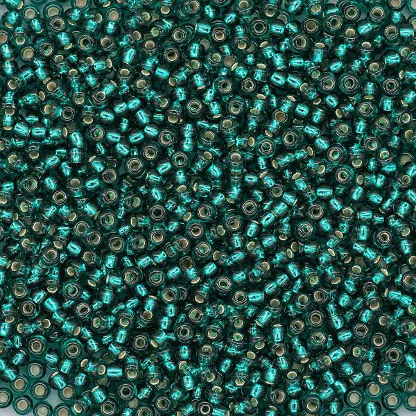 Бисер Preciosa прозрачный, серебряный центр 10/0 (2.3 мм), 100 г (5х20 г), цв. 57710