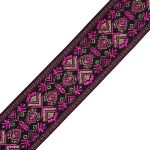 Лента (тесьма) жаккардовая 50.0 мм / 7.32 метра, малиновый, 402088