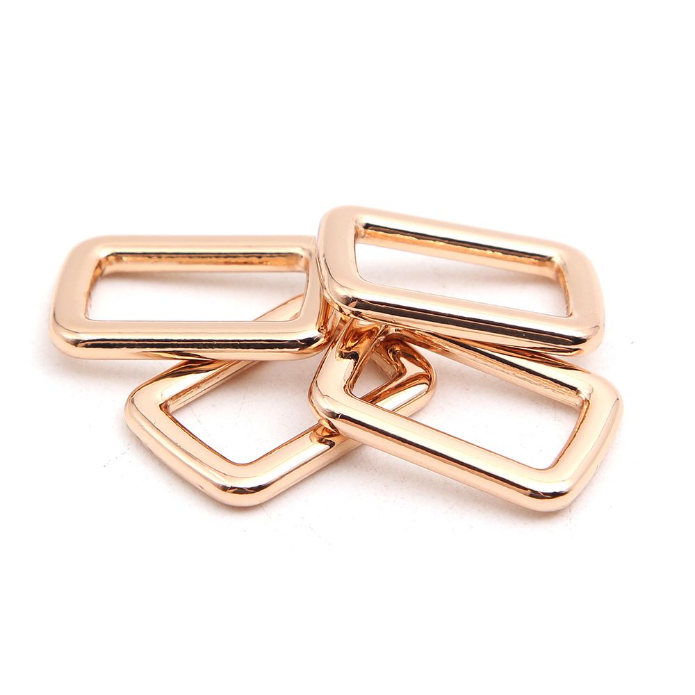 Рамка прямоугольная металл 15 мм /21х14 мм/ золото цв.02, ГУ12749, 4 шт