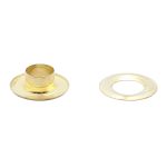 Люверсы металл ⌀_9.2 мм (внутр.), h6.32 мм (внутр.), №24, сталь, New Star, золото, уп≈1000 шт