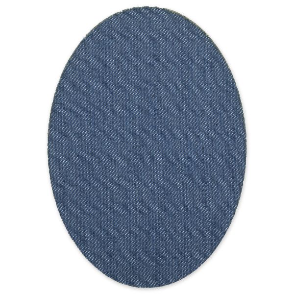 Термозаплатка Овал 14х10 см, ZAP, №02 джинс голубой, Gamma ZAP