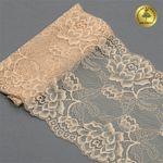 Кружево бельевое эластичное 180 мм / 25 м, цв.S180 бежевый, Kruzhevo