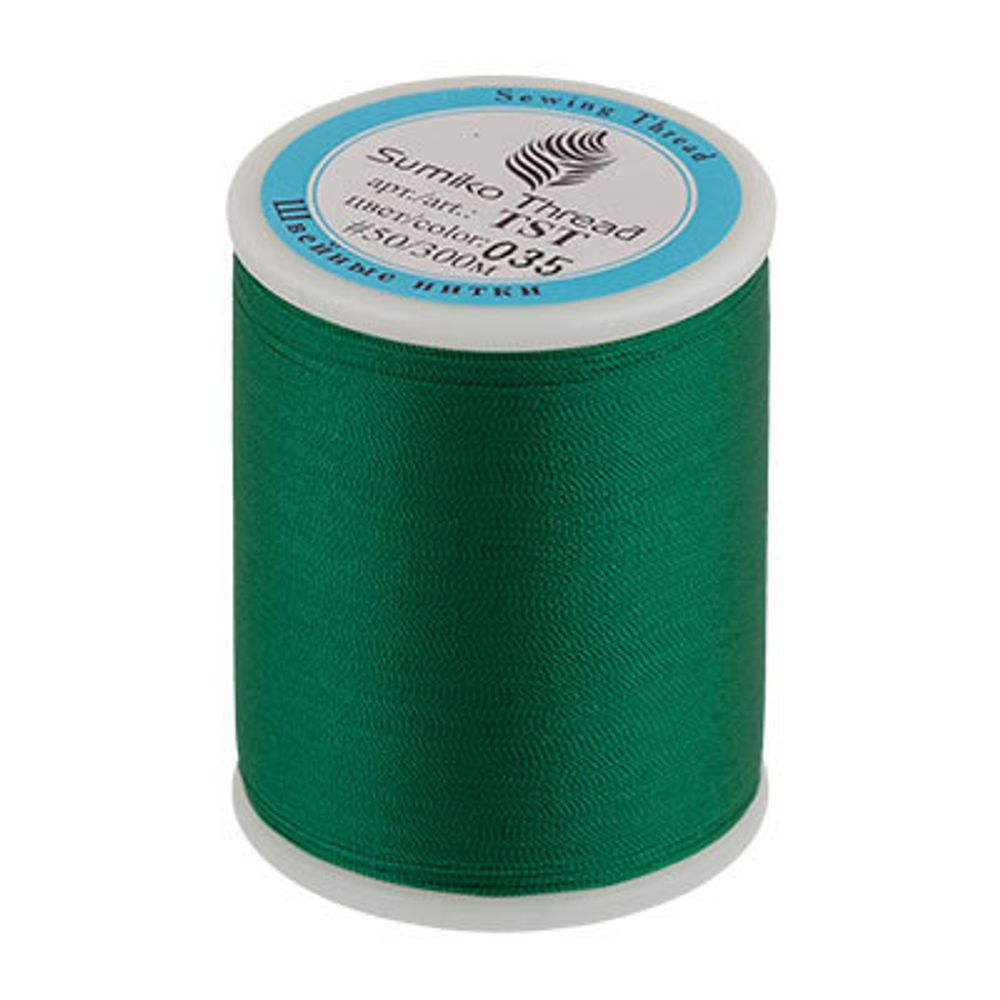 Нитки для трикотажных тканей SumikoThread 300 м, (328 ярд), 035 ярко-зеленый