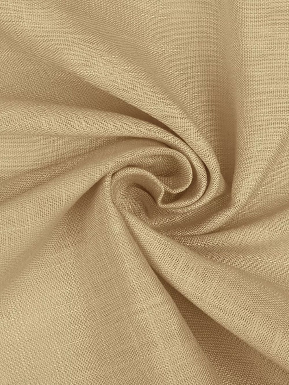 Льняная ткань 190 г/м², 140 см / 2 метра, TBY.Li.1002.22, 22 бежевый
