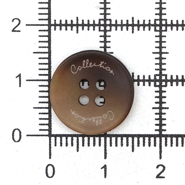 Пуговицы 4 прокола 24L (коричневый), 36 шт