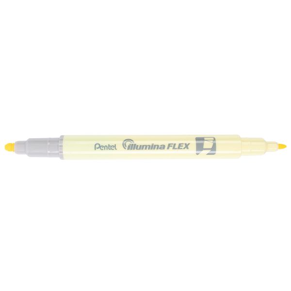 Текстовыделители двусторонние Illumina flex перо скошенное, 10 шт, SLW11P-GE, Pentel