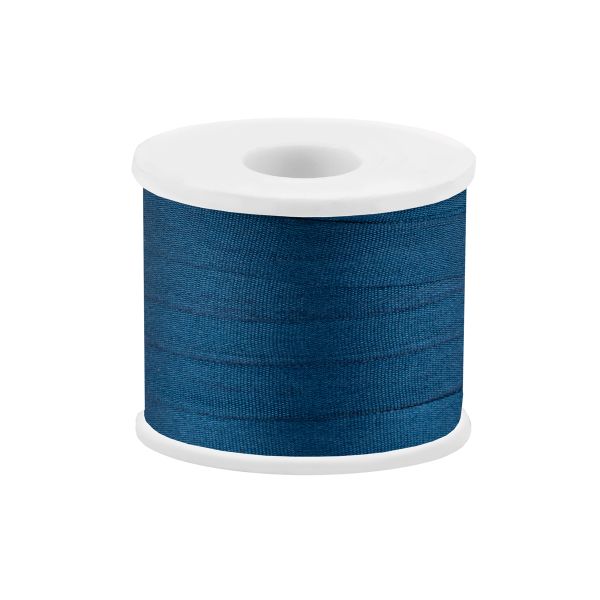 Лента (тесьма) шелковая 7.0 мм / 45.5±0.5 метров, №271 т.синий, Gamma SR-7