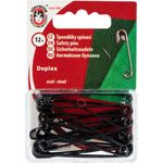 Булавки английские 50 мм, 12 шт, черный, KOH-I-NOOR 55 (5110 №3)