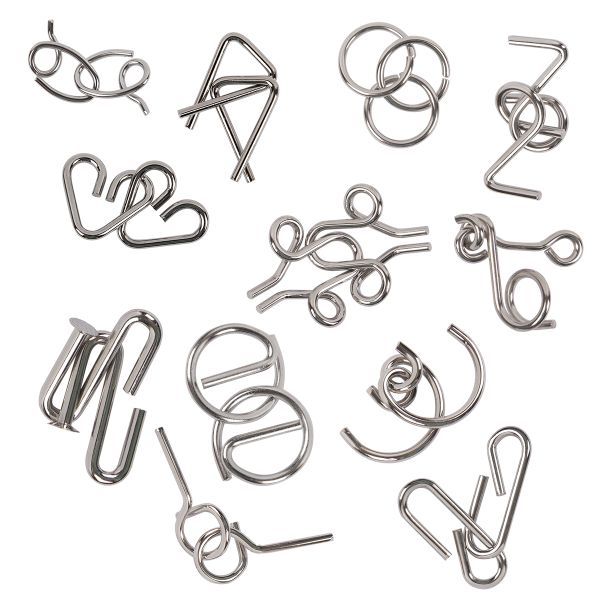 Набор металлических головоломок, 1 шт, Проверь себя №4 24 элемент, Delfbrick DLM-53