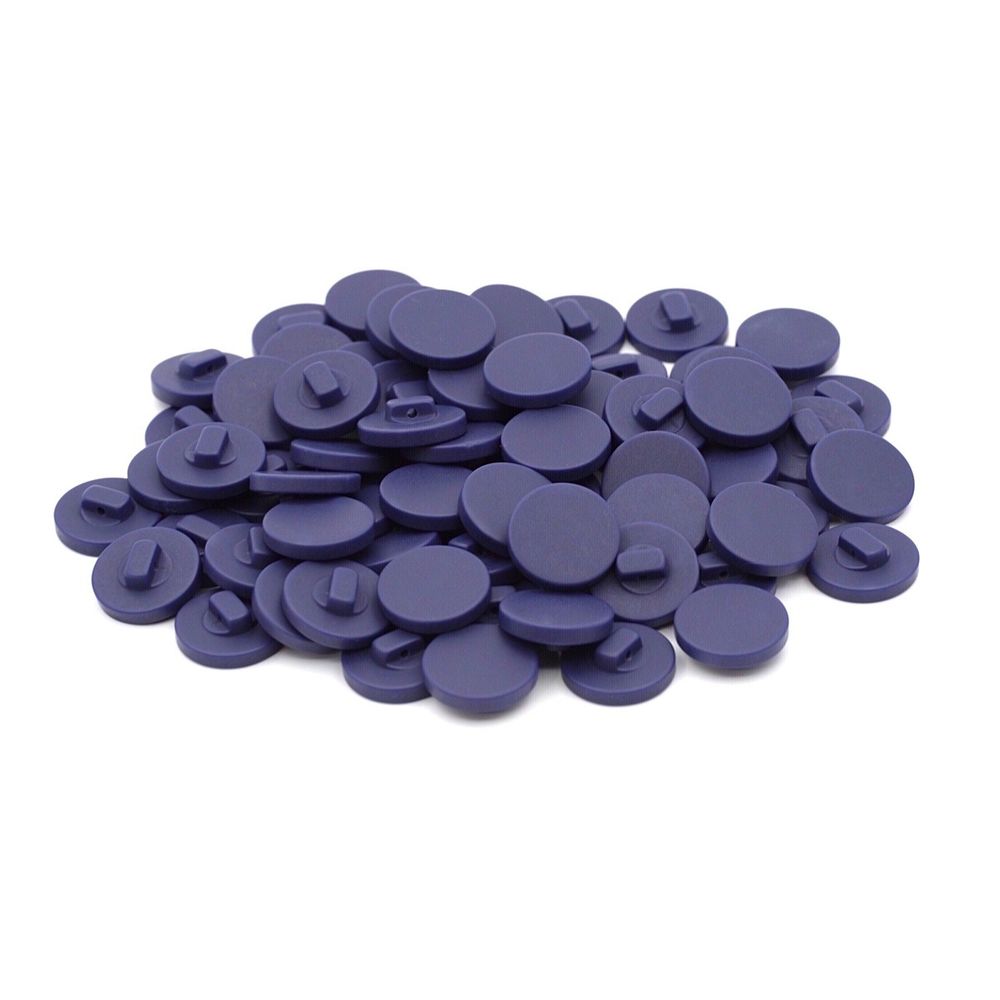 Пуговицы на ножке 28L (18мм), пластик (Navy (т.синий матовый)), 72 шт, CN K-33