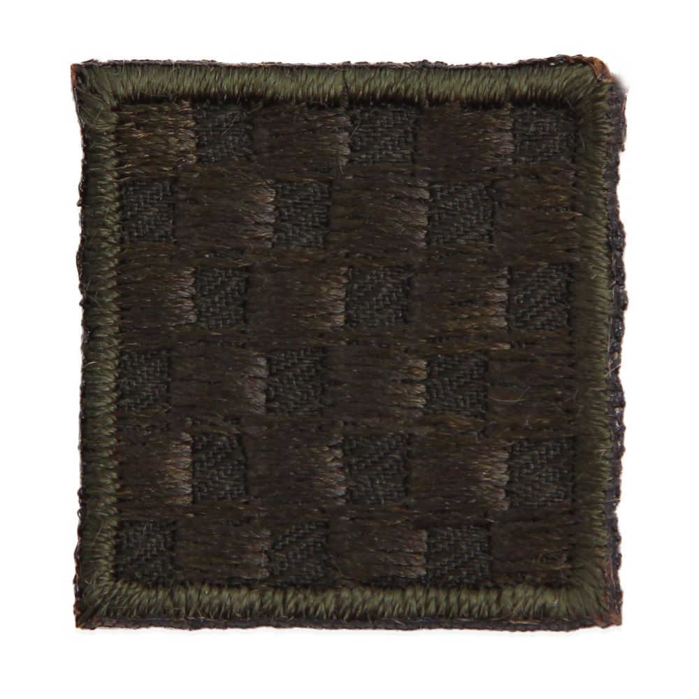 Термоаппликация Квадрат 3х3см, уп. 2 шт, цв.хаки