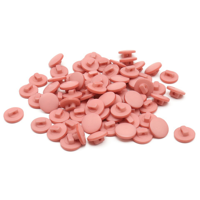 Пуговицы на ножке 18L (11мм), пластик (Peach (персиковый)), NE68, 72 шт