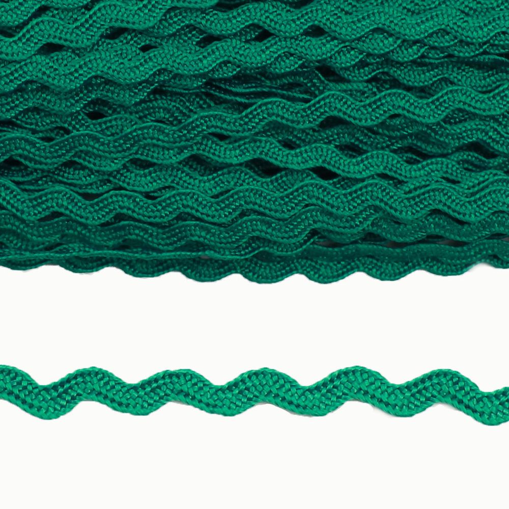 Тесьма вьюнчик, 3 мм, 30 метров (зеленый), 30 метров