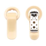 Крючок шубный PQ 55 мм, 4 шт, бежевый