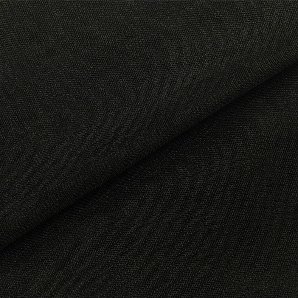 Фатин кристалл 18±2 г/м², 150х150 см, 01 черный, Gamma FTN-BRN