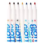 Фломастеры блестящие Яркие цвета с глиттером 8 цв, на водной основе F425800, Giotto