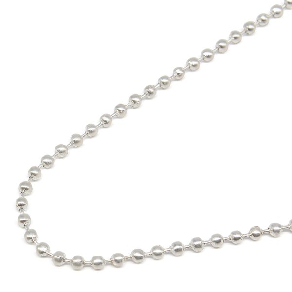 Цепочка шариковая, металл 2 мм / 91,4 м, серебро