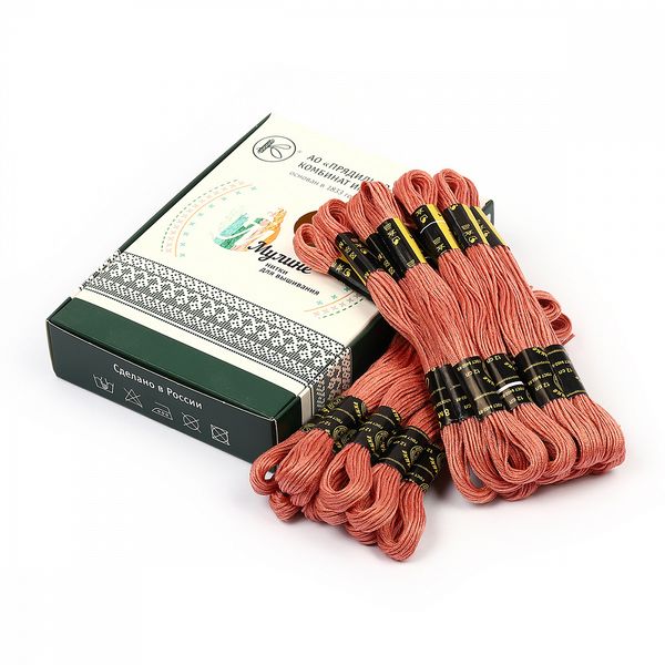 Мулине ПНК им.Кирова цв.9204 гр.персиковый, 24 мотка по 8 метров