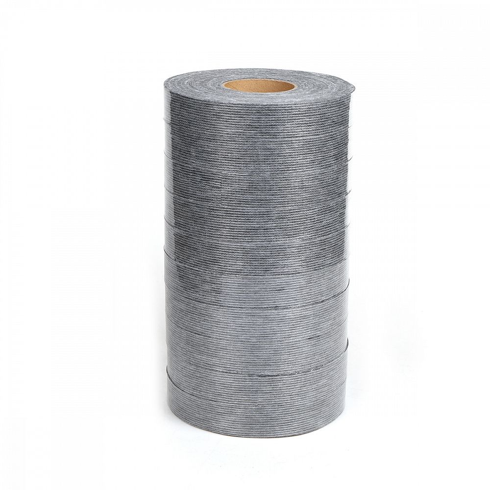 Лента клеевая нитепрошивная по долевой 25.0 мм / 10 рул. по 100 метров, 45 г/м², серый 4725G, Ideal