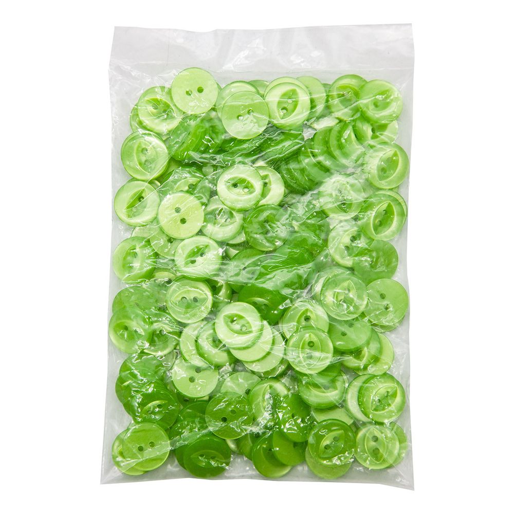 Пуговицы 2 прокола 28L (207 салатовый), CX-2719, 144 шт
