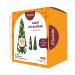 Набор для валяния Miadolla, (со светодиодами) Мышка в елке, 18 см, WT-0209