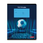 Тетрадь ученическая школьная, выборочный лак, A5+ 24 л. на скобе 65 г/м², белизна 100% 30 шт, клетка, 000717 Победный гол, Светоч 24ТЕТк-003