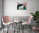 Алмазная (кристальная) мозаика Фрея, на подрамнике Девушка с драконом, 50х40 см