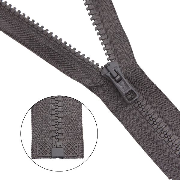 Молния трактор Arta Т6 (6 мм) 1 зам., разъем., 65 см, цв. 196 дым, уп.5 шт