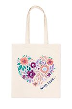 Раскраска на сумке Фрея, Цветочное сердце