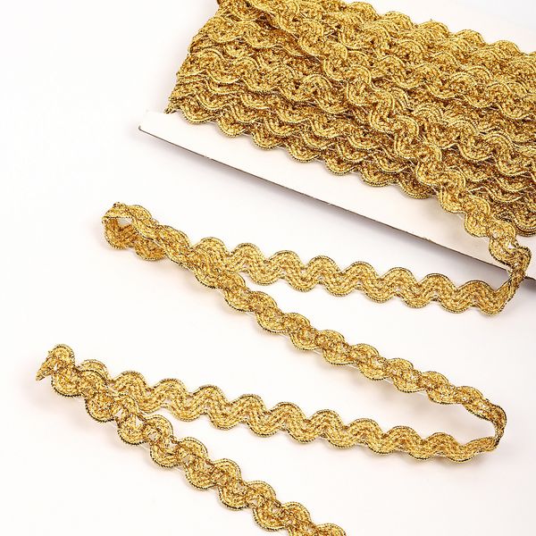 Тесьма отделочная 20 мм / 13.71 метров, TBY 907 цв.золото