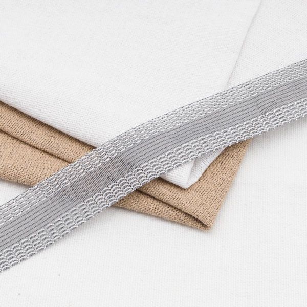 Кромка брючная клеевая тканая 25 мм / 5 метров, серый, 7210-9038