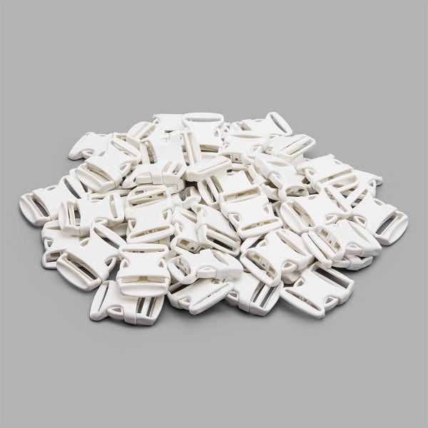 Фастекс (пряжка трезубец) пластик 30 мм, 50 шт, 1000 белый